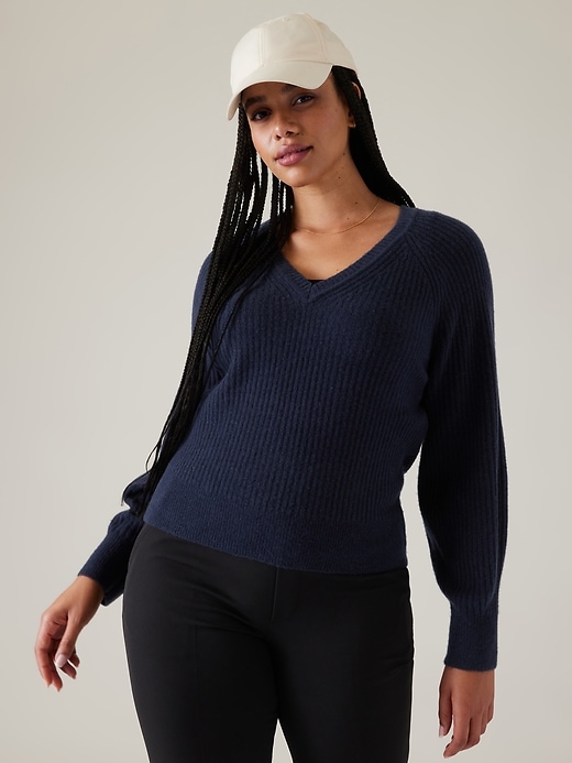 Image number 4 showing, Layover V-Neck Sweater