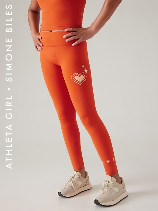 Image number 1 showing, Athleta Girl x Simone Biles Chit Chat Tight