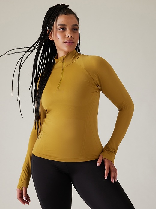 Momentum Seamless Half Zip | Athleta