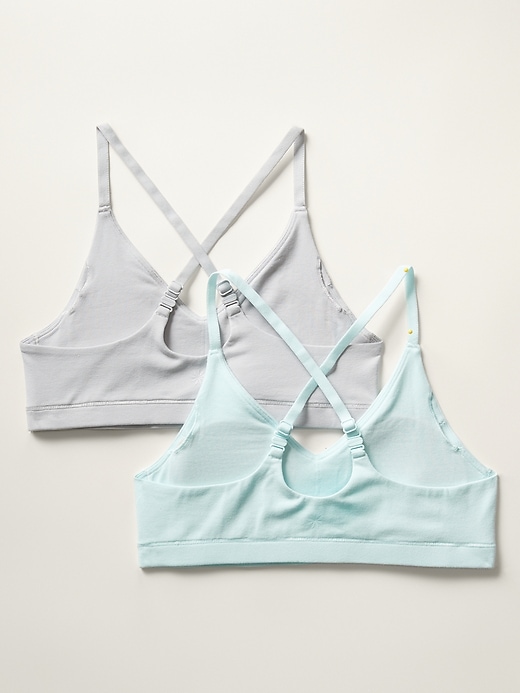 View large product image 2 of 3. Athleta Girl 24/7 Cotton Bra 2-Pack