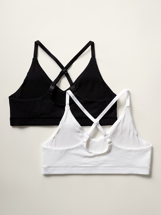 View large product image 2 of 3. Athleta Girl 24/7 Cotton Bra 2-Pack