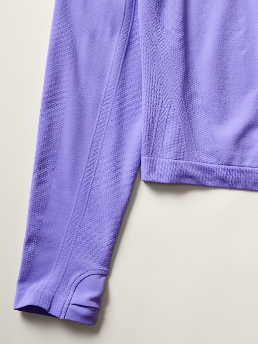 2 of 8 showing, with the color Madeira Purple of product Athleta Girl Power Up Sport Length Seamless Top