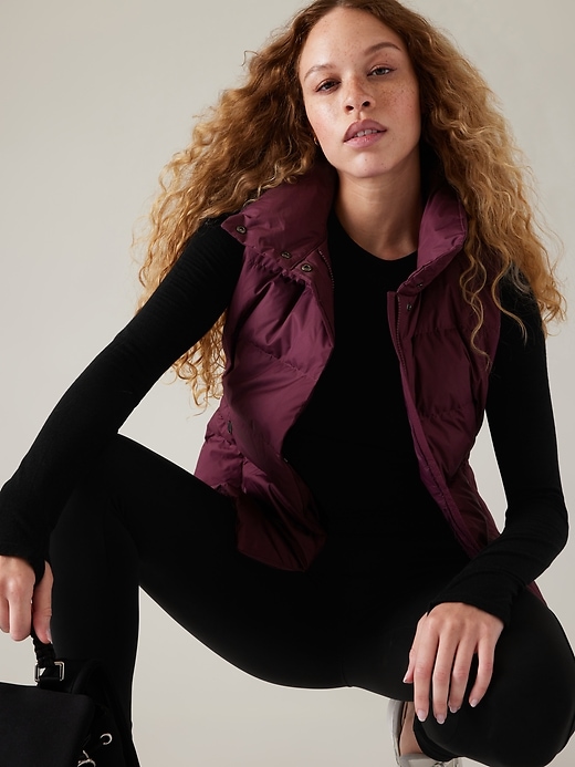 2 of 8 showing, with the color Aubergine of product Downtown Puffer Vest