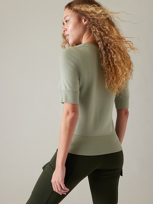 2 of 8 showing, with the color Fern Green of product Step Forward Sweatshirt Tee