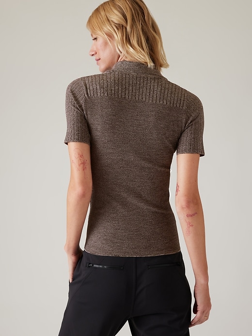 Image number 2 showing, Luxe Seamless Polo Tee