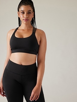 Lululemon Black High Neck & Mesh Sport Bra!