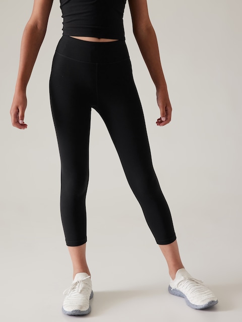 Athleta Girl High Rise Powervita Chit Chat Capri