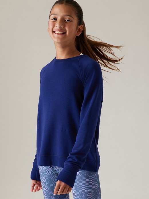 Athleta Girl Cozy Cross Your Fingers Sweatshirt | Athleta