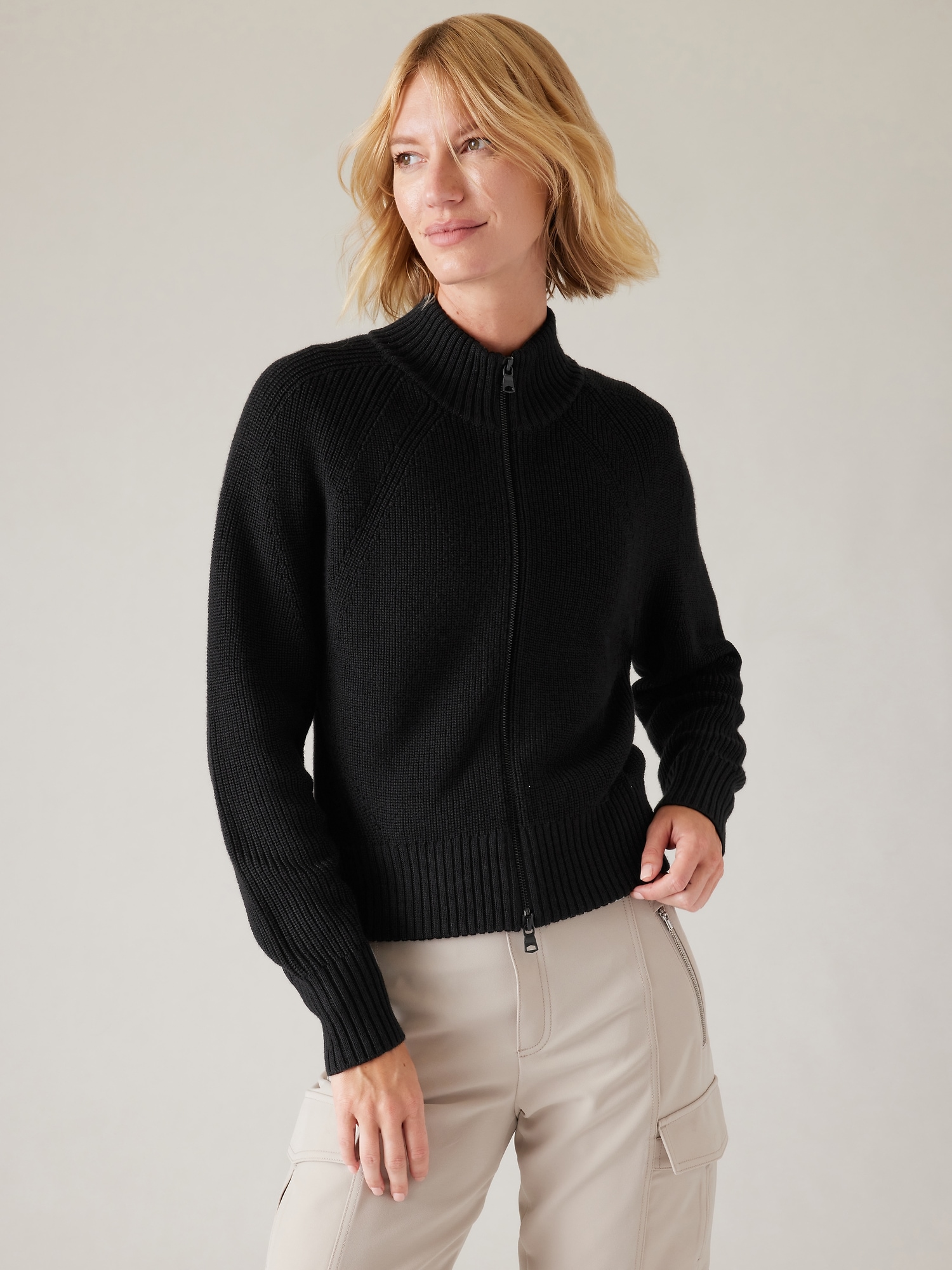 En Route Full Zip Sweater Athleta