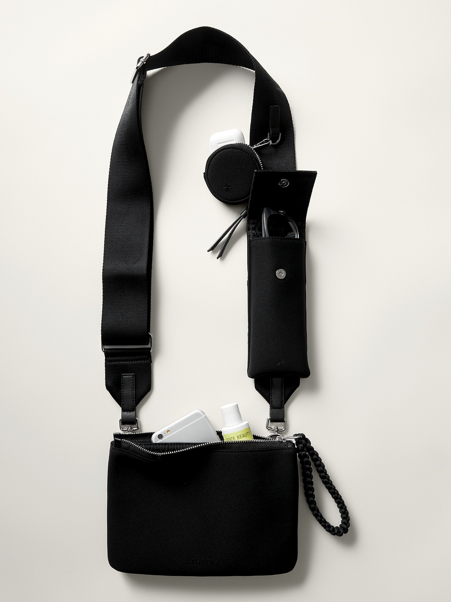 Shop Athleta Revive Modular Crossbody Bag In Black