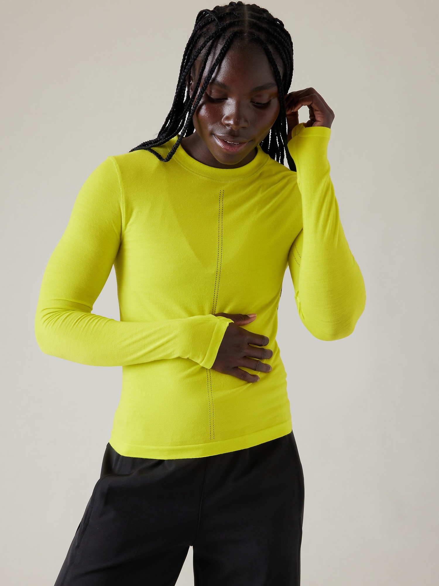 Renew Seamless Long Sleeve Top | Dried Yellow