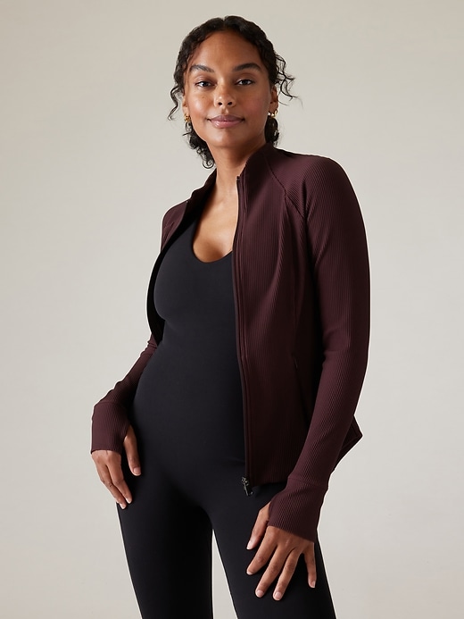 Salutation Ribbed Jacket Athleta