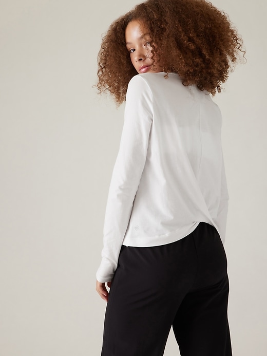 1 of 8 showing, with the color White of product Athleta Girl Perfect Twist Top