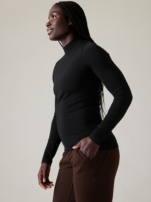 Image number 2 showing, Renew Seamless Mock Neck Top