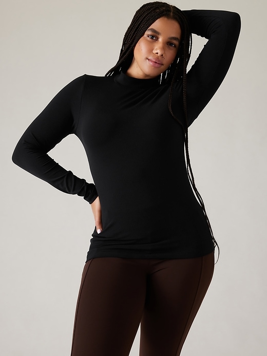 Image number 4 showing, Renew Seamless Mock Neck Top