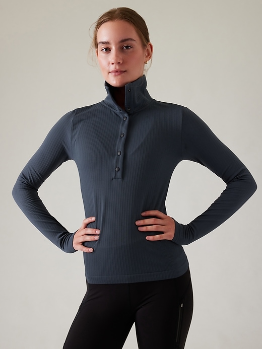 Image number 1 showing, Flurry Seamless Henley