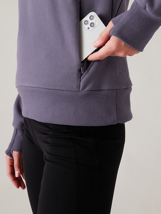 2 of 8 showing, with the color Nightfall Purple of product Retroplush Revive Hoodie Sweatshirt