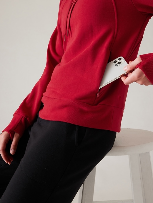 2 of 8 showing, with the color Clover Berry of product Retroplush Revive Hoodie Sweatshirt