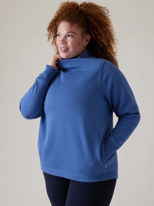 Image number 7 showing, Cozy Karma Twist Neck Sweatshirt