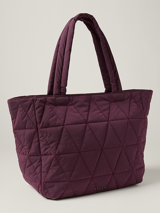 All about quilted tote bag athleta