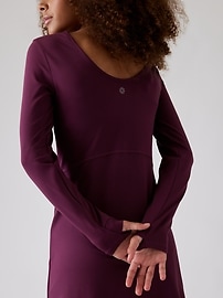 View large product image 4 of 5. Athleta Girl Chit Chat Long Sleeve Dress