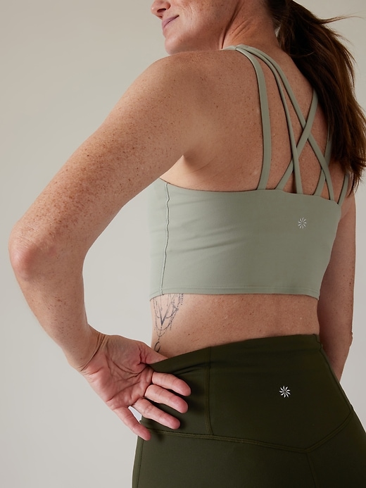 2 of 8 showing, with the color Aspen Olive of product Elation Ultra High Rise Split Flare Pant