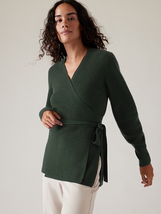 Image number 1 showing, Alpine Wrap Sweater