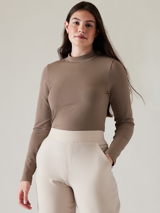 Image number 6 showing, Renew Seamless Mock Neck Top