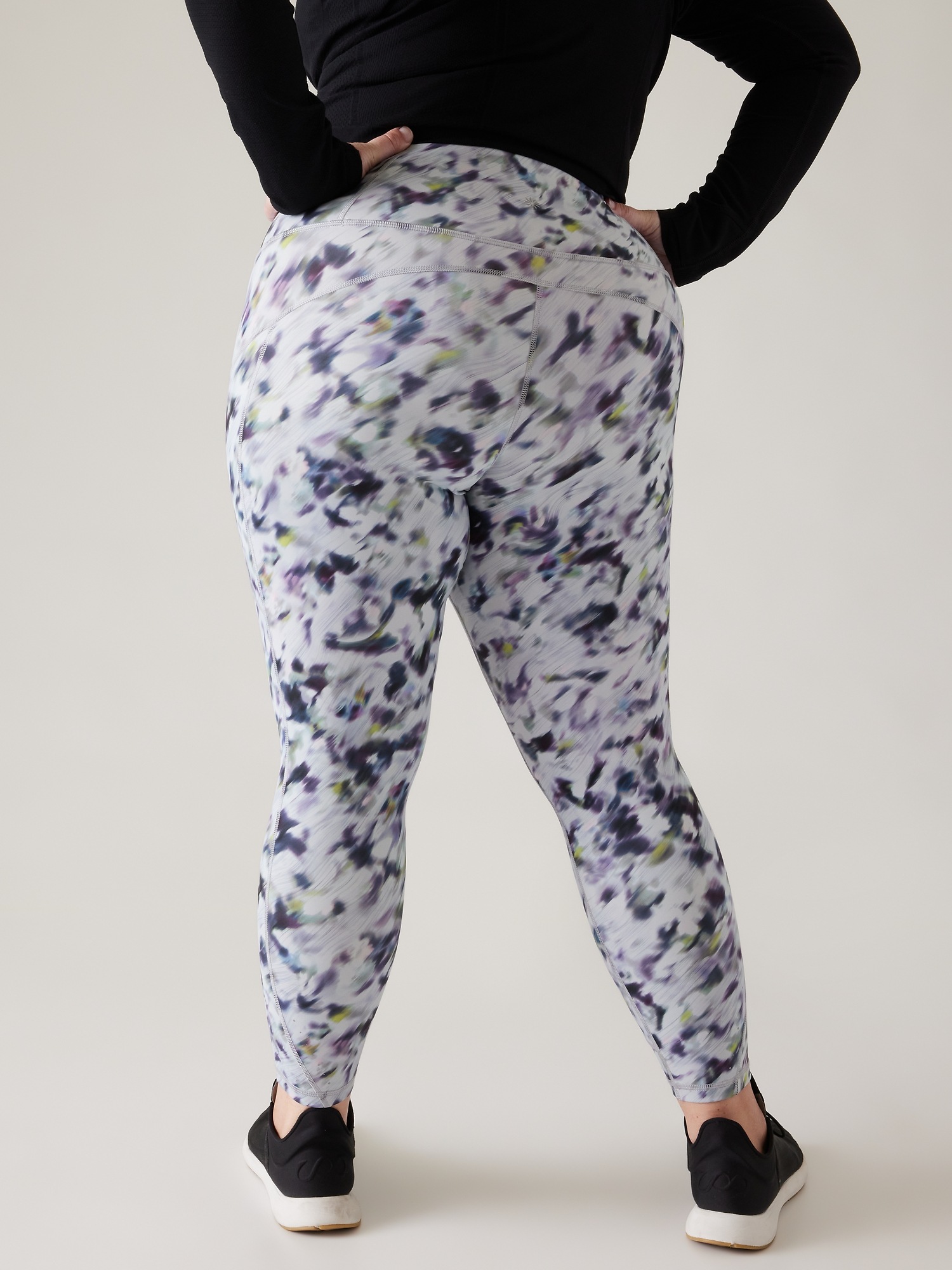 Athleta Rainier High Rise Leggings – Reflective Print, Women’s Compression, Skinny Fit, Free Shipping