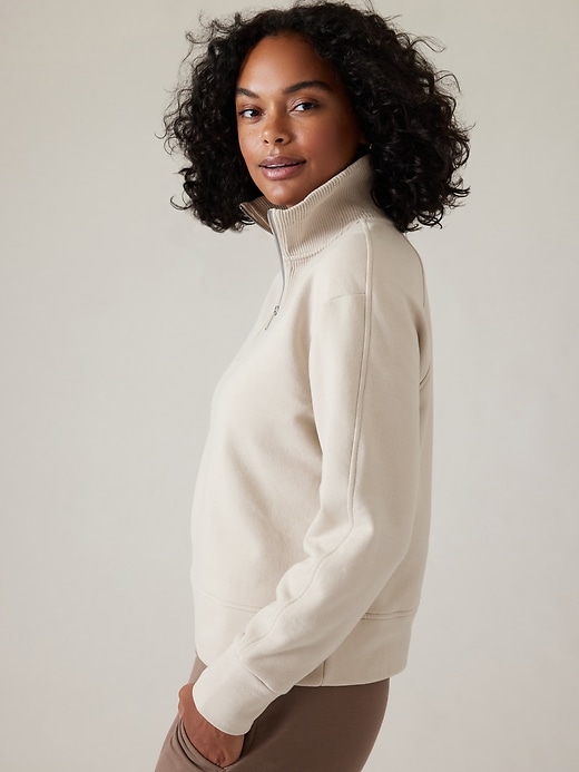 2 of 8 showing, with the color Abalone of product Retroplush Revive Half Zip Sweatshirt