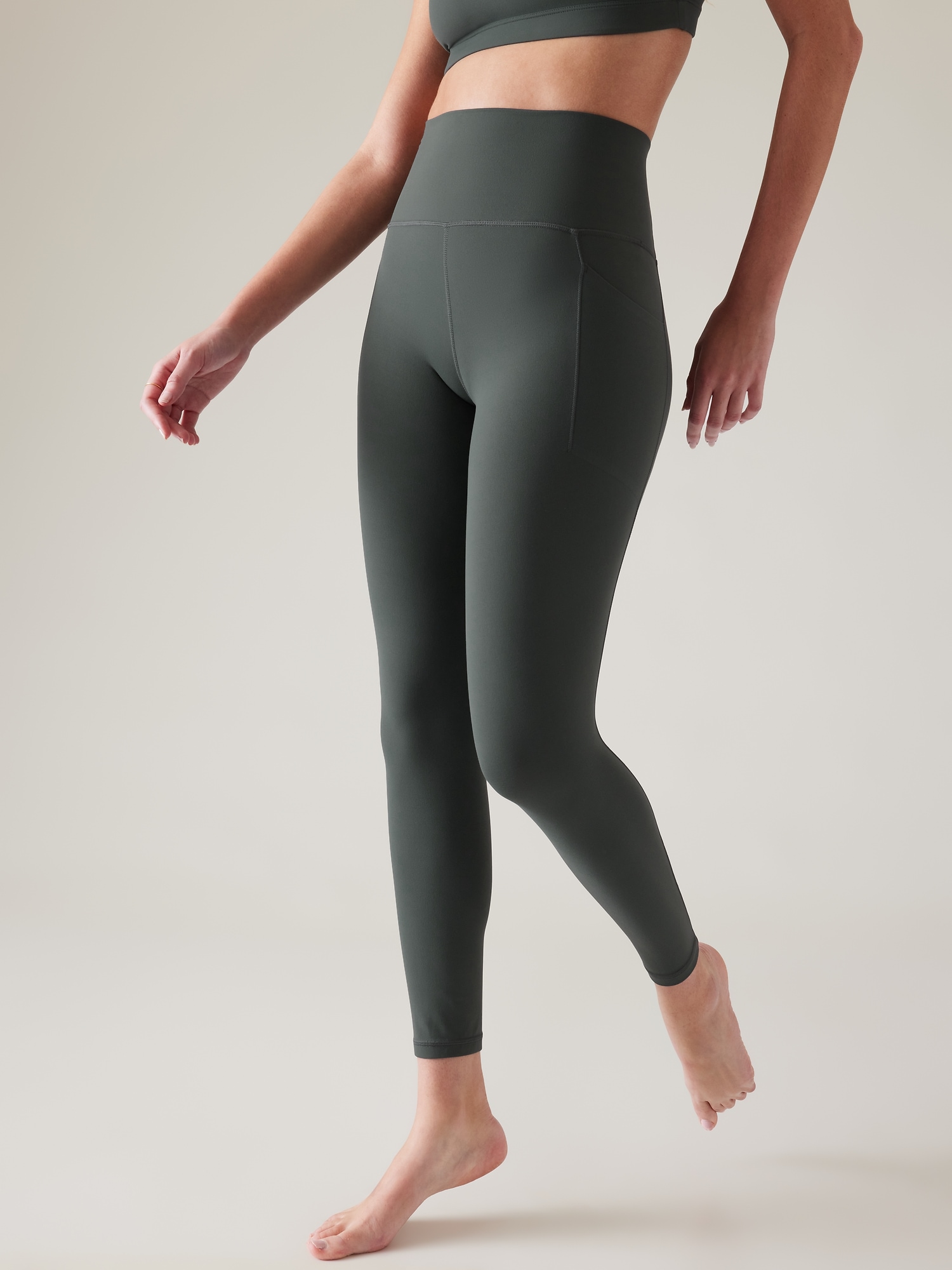 Seamless Leggings for Tall Women in Black & Grey Heather XL / Tall / Black & Grey Heather