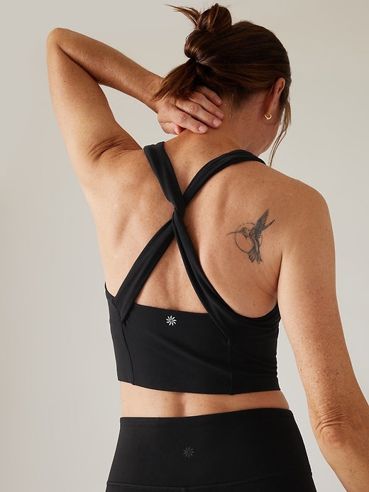 Image number 1 showing, Conscious Twist Crop Bra A-C