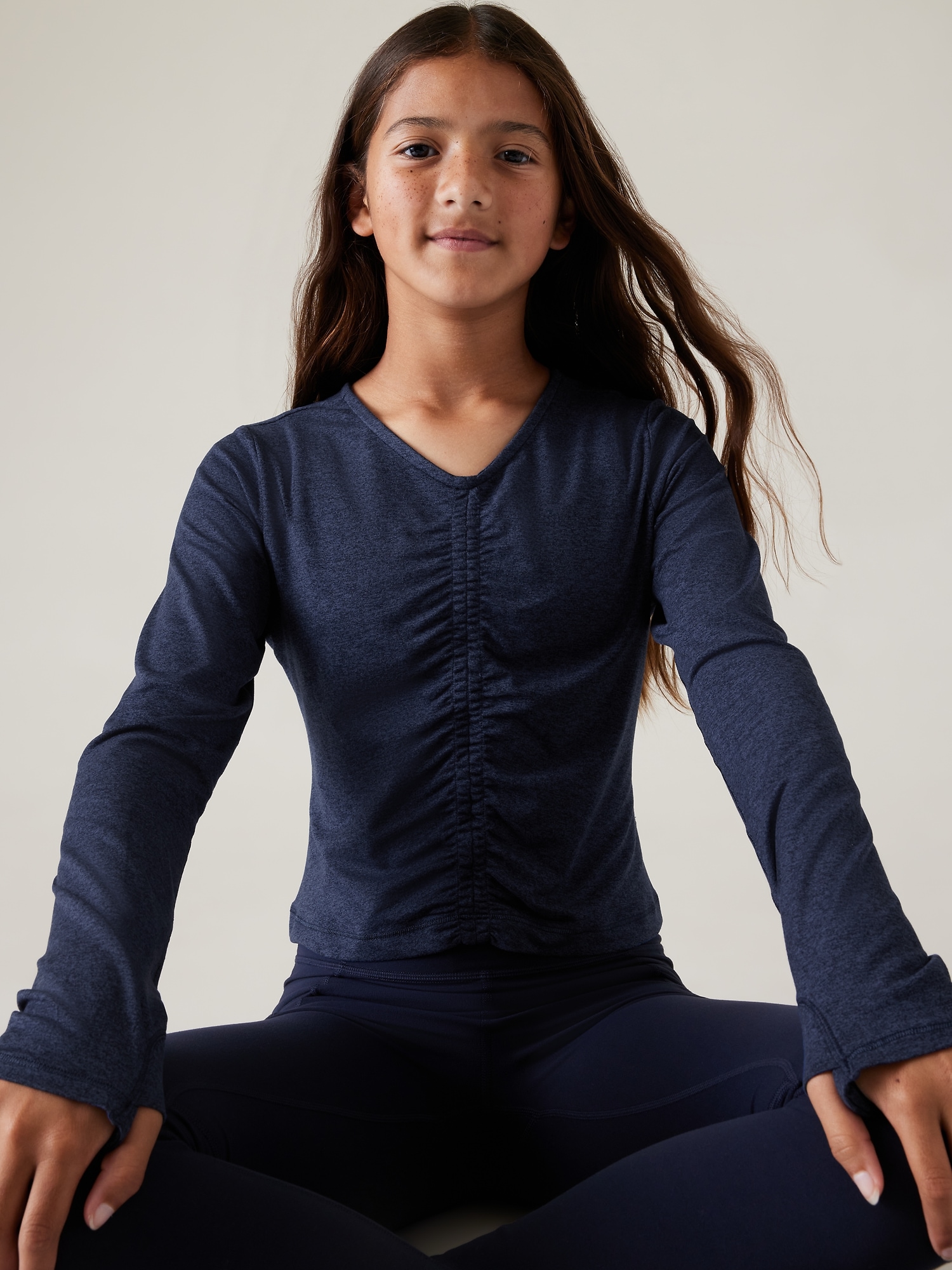 Athleta Girl Downtime Ruched Top