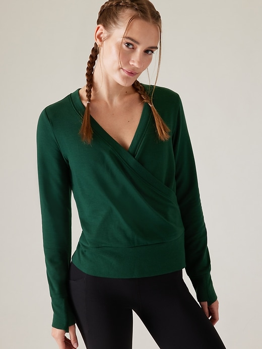 1 of 8 showing, with the color Seaweed Snack of product Recharge Sweatshirt