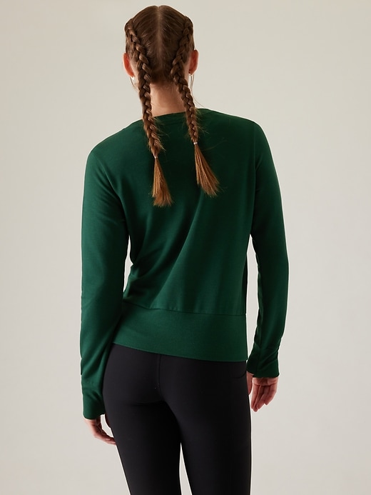 2 of 8 showing, with the color Seaweed Snack of product Recharge Sweatshirt