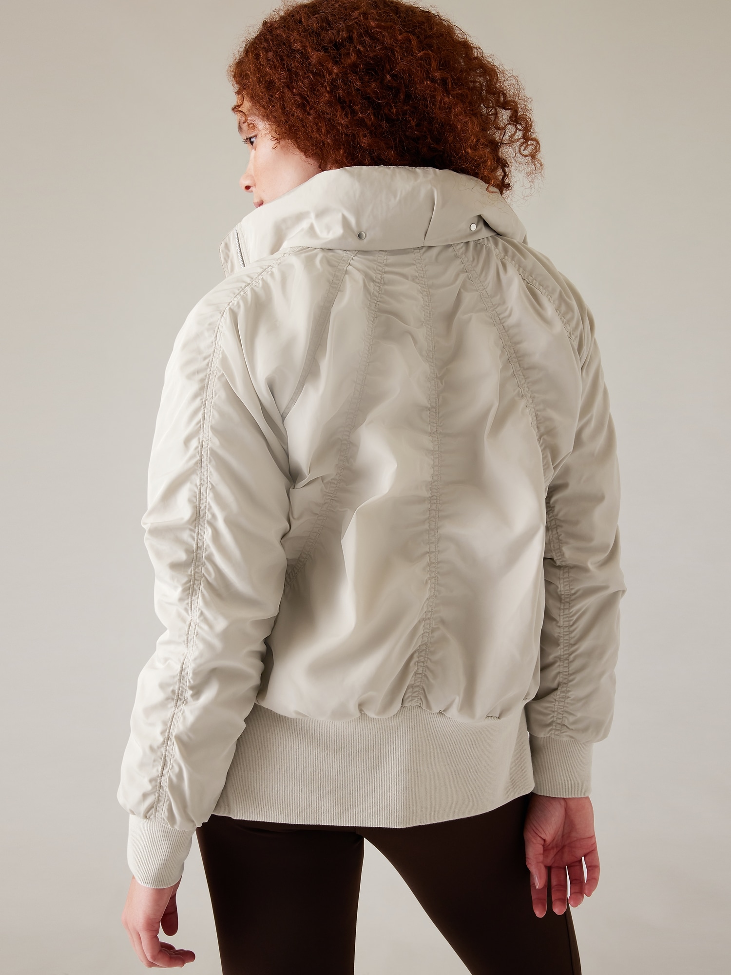 Next white 2024 aviator jacket