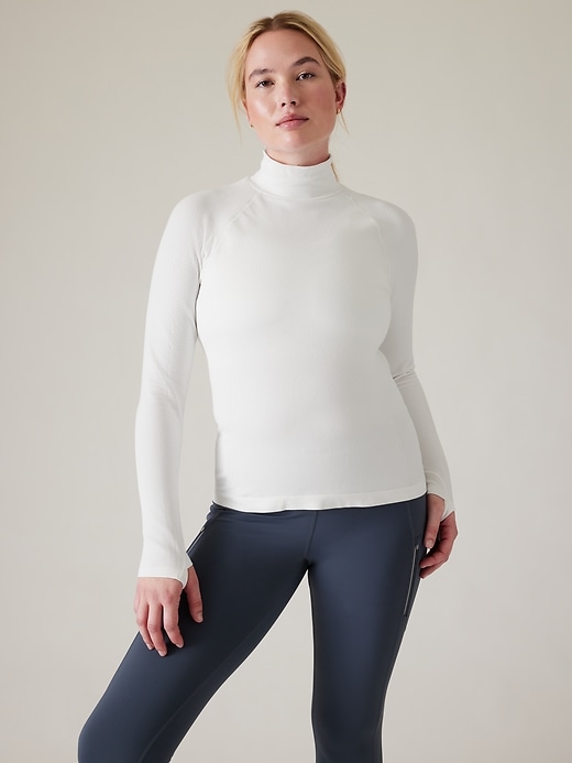 Image number 6 showing, Flurry Seamless Turtleneck Top