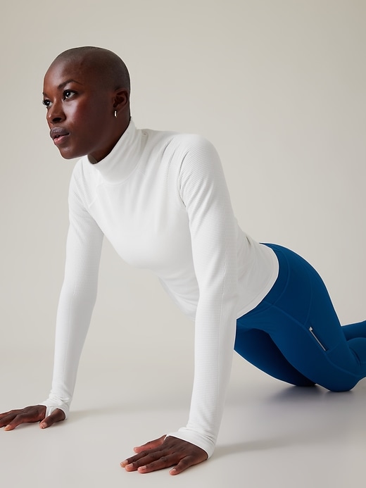 Image number 3 showing, Flurry Seamless Turtleneck Top