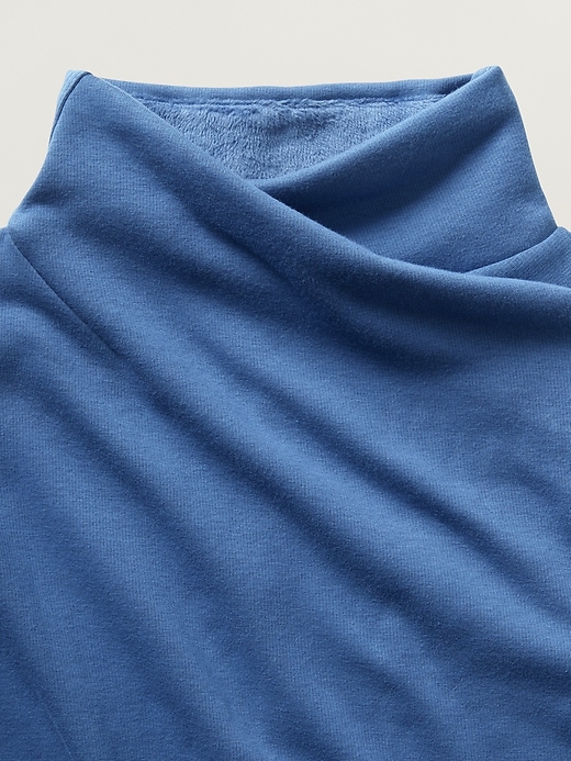2 of 8 showing, with the color Chrome Blue of product Cozy Karma Twist Neck Sweatshirt