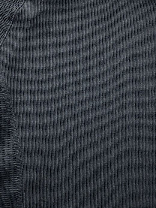 2 of 8 showing, with the color Granite Blue of product Flurry Seamless Turtleneck Top