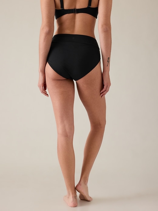 Image number 7 showing, High Waist Crossover Bikini Bottom