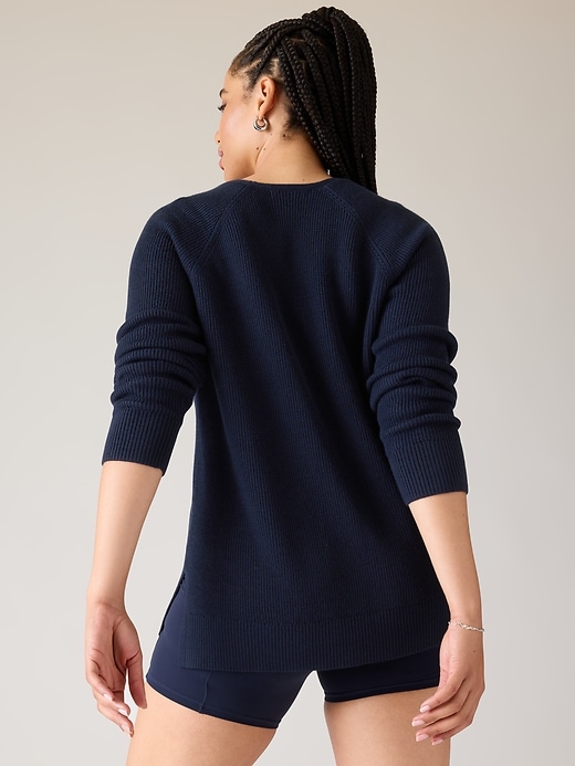 DEUXIEME CLASSE - ARGUE＊DANDECALMA WOOL V-NECK KNIT MUSE de Deuxieme Classe knit sweater (thin wool Brown 24-080