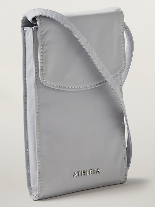 1 of 8 showing, with the color Snowfall Blue of product All About Phone Crossbody Bag