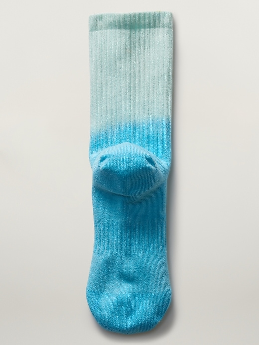 2 of 8 showing, with the color Bora Bora Blue of product Athleta Girl Everday Crew Sock 3-Pack