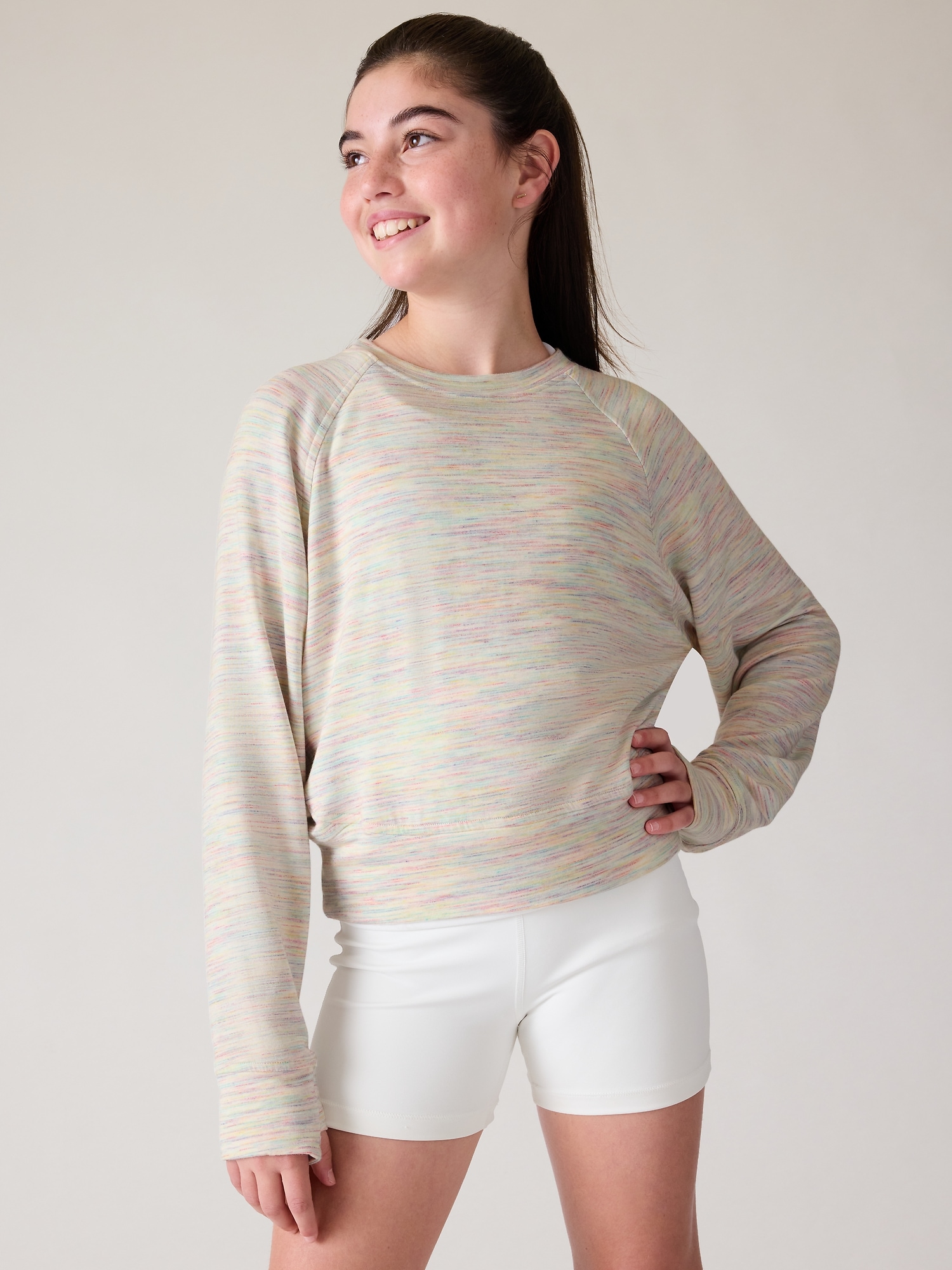 Athleta clearance cropped sweatshirt