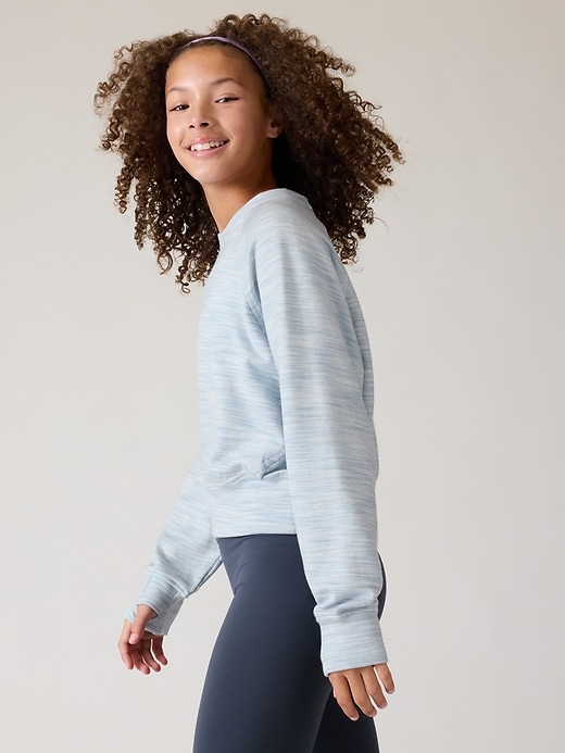 Image number 4 showing, Athleta Girl All Day Crewneck Sweatshirt