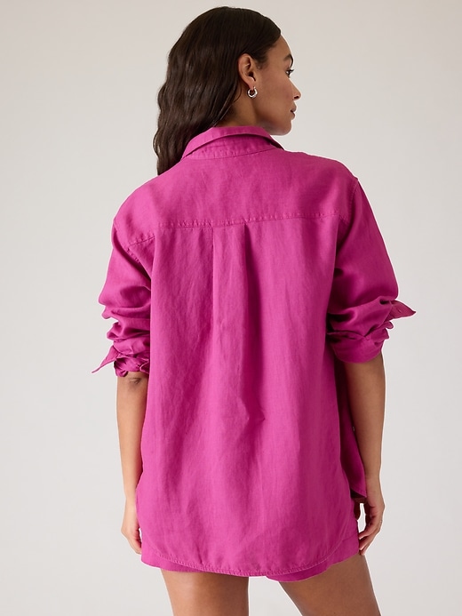 Image number 2 showing, Retreat Linen Top