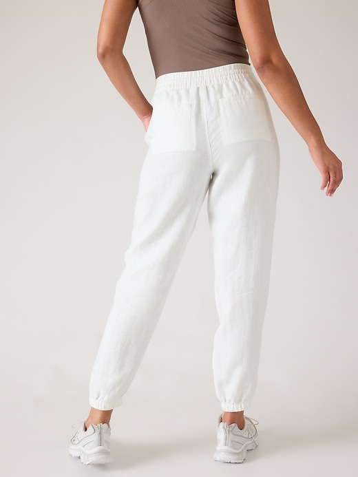 Image number 3 showing, Retreat Linen High Rise Jogger
