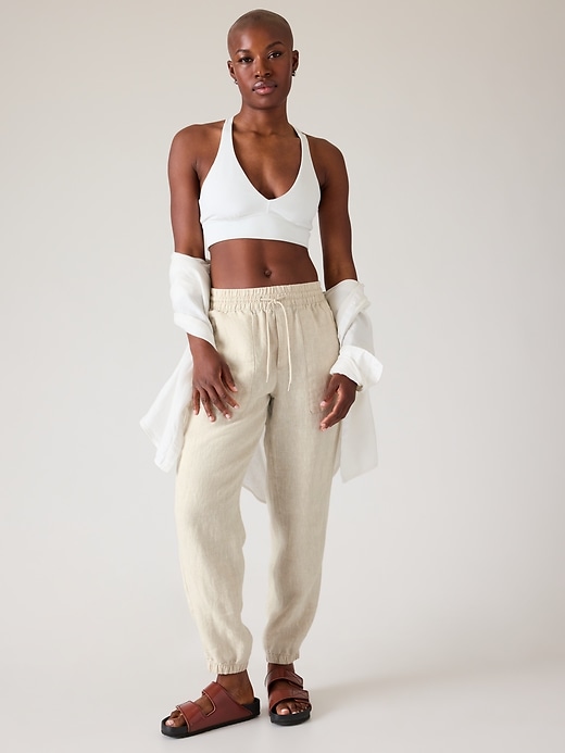 Image number 4 showing, Retreat Linen High Rise Jogger