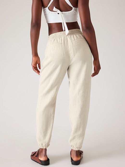 Image number 3 showing, Retreat Linen High Rise Jogger